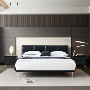 Black Clever Soft Bed  B-8006