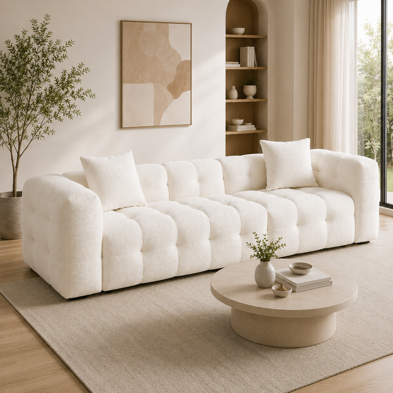 Cotton candy cloth sofa YM817C - 图片 3