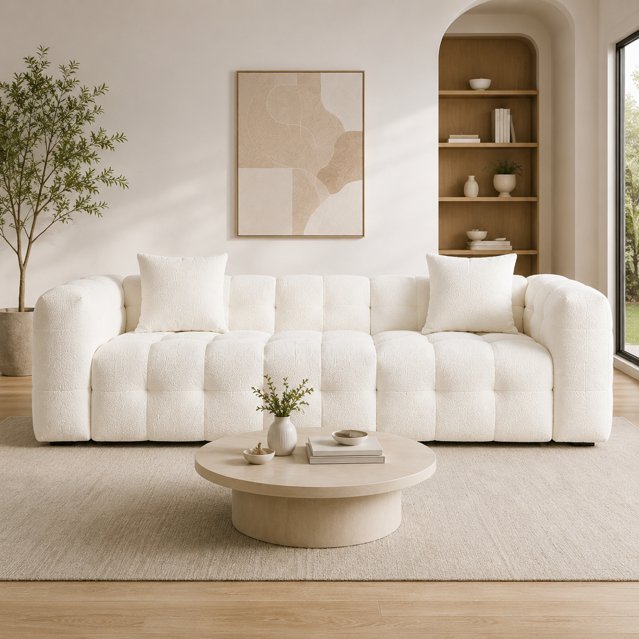 Cotton candy cloth sofa YM817C - 图片 2