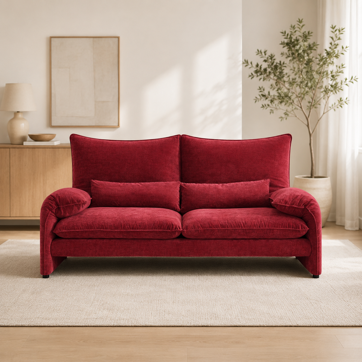 Sunset Red Sofa SF19 - 图片 2