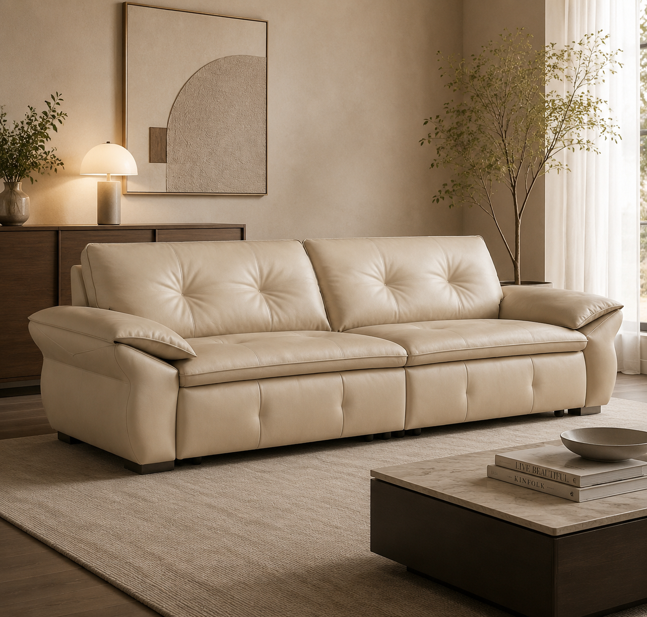 Milk soaked cloud sofa S-523 - 图片 2